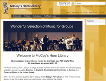 Tablet Screenshot of mccoyshornlibrary.com